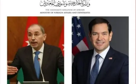 وزير الخارجية الأردني يجري محادثات مع نظيره الأمريكي حول وقف إطلاق النار في لبنان