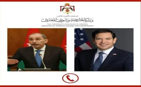 وزير الخارجية الأردني يناقش مع نظيره الأمريكي سبل تعزيز وقف إطلاق النار في لبنان