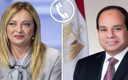 الرئيس السيسى وميلونى يبحثان أهمية الحفاظ على اتفاق وقف إطلاق النار بين أمريكا وإيران