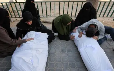 استشهاد 8 فلسطينيين إثر غارة إسرائيلية مميتة على نقطة تفتيش في مخيم البريج وسط غزة