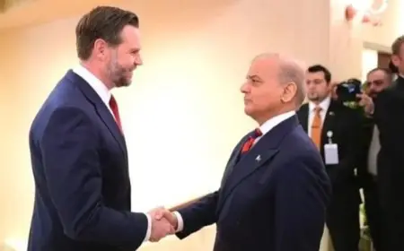 رئيس وزراء باكستان يبرز أهمية الحوار البناء في لقاءه مع فانس حول المحادثات الأمريكية الإيرانية