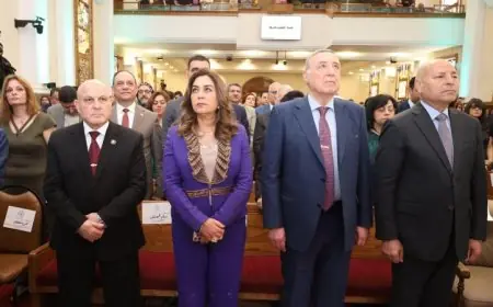رئيس النيابة الإدارية يشارك في احتفال الطائفة الإنجيلية بمصر بمناسبة عيد القيامة