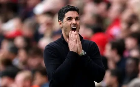 أرتيتا يعترف بتعرض أرسنال لصفعة قوية في سباق الدوري الإنجليزي