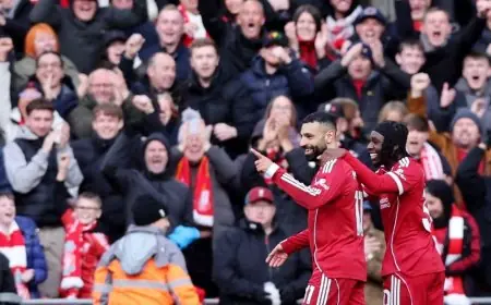 محمد صلاح يتألق ويتفوق على سلوت وريو يسجل رقمًا قياسيًا في أنفيلد