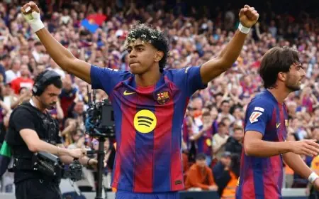 لامين يامال يسجل إنجازاً تاريخياً ويحطم رقم أسطورة ريال مدريد في مئويته بالدوري الإسباني