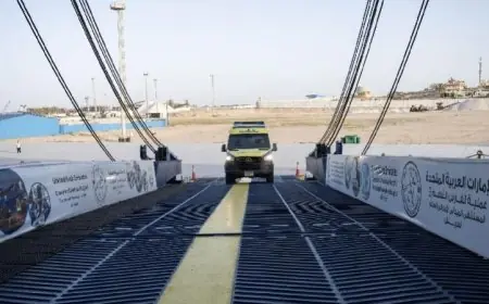 المستشفى الإماراتي العائم في العريش يستقبل خمسة مرضى فلسطينيين من غزة