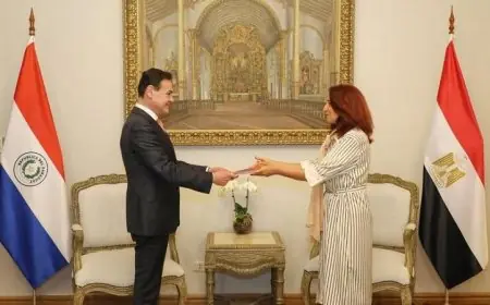 سفيرة مصر في باراجواي تبحث تعزيز التعاون الثنائي مع وزير الخارجية