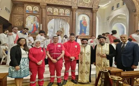 الهلال الأحمر يقدم خدمات التأمين الطبي لمئة وعشرون كنيسة خلال احتفالات عيد القيامة