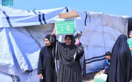 مركز الملك سلمان للإغاثة يقدّم مساعدات غذائية هامة في خان يونس وقطاع غزة