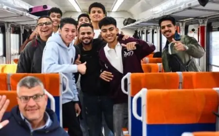 زيادة كبيرة في عدد الزوار لقطار النزهة في الإسكندرية خلال عطلة شم النسيم