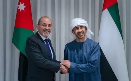 الإمارات والأردن يؤكدان أهمية التنسيق المشترك لتعزيز الأمن في المنطقة
