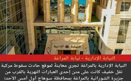 النيابة الإدارية تشكل لجنة للتحقيق في حادث سقوط مركبة من معدية نهر النيل في سوهاج