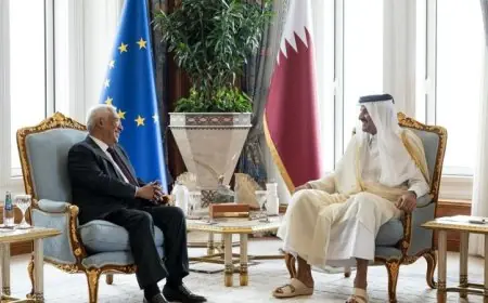 أمير قطر ورئيس المجلس الأوروبي يناقشان التطورات الإقليمية والدولية وأهم القضايا المشتركة