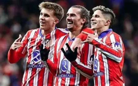 أتلتيكو مدريد يدخل نهائي كأس ملك إسبانيا بتشكيلة قوية يقودها جريزمان وألفاريز أمام ريال سوسيداد