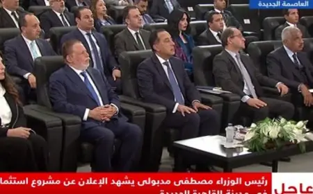 رئيس الوزراء يفتتح احتفالية مشروع The Spine الاستثماري في القاهرة الجديدة