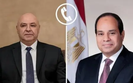 الرئيس السيسي يؤكد إدانة مصر القوية لأي اعتداء يهدد أمن وسيادة لبنان