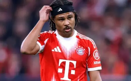 إصابة غنابري تثير القلق في بايرن ميونيخ قبل المباراة المرتقبة ضد باريس سان جيرمان