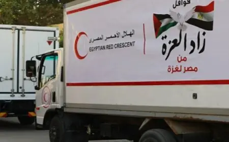 قافلة زاد العزة 179 تصل إلى الفلسطينيين في غزة وتخفف معاناتهم