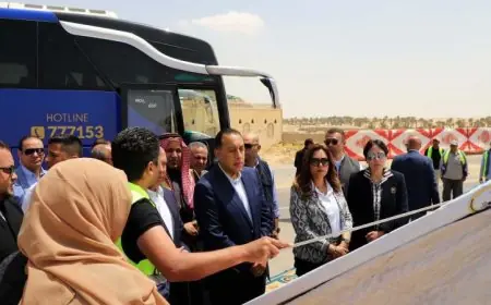 مدبولي يستعرض تقدم إنشاء خط سكة الحديد بين بئر العبد والعريش ورأس النقب