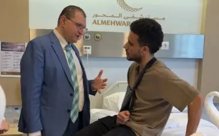 إجراء عملية جراحية ناجحة لمصطفى فتحي بعد تعرضه لإصابة في الترقوة