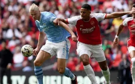 اهداف مبكرة تحدث ضجة في قمة مانشستر سيتي وآرسنال بالدوري الإنجليزي فيديو