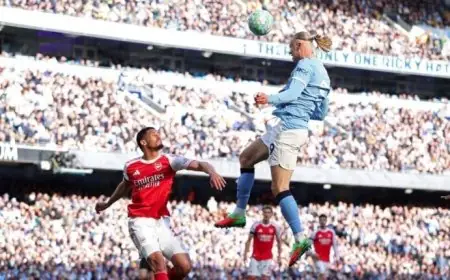 هالاند يضيف الهدف الثاني لمانشستر سيتي في شباك آرسنال بالدوري الإنجليزي مع فيديو ملخص للمباراة