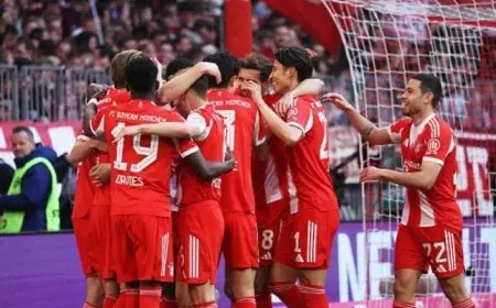 بايرن ميونخ يسجل إنجازاً تاريخياً ويتوج بلقب الدوري الألماني بعد انتصاره على شتوتجارت فيديو