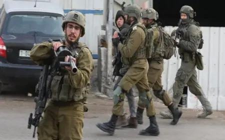 الاحتلال الإسرائيلي يعتقل 54 فلسطينيا في الخليل ويطا وبيت أمر بالضفة الغربية