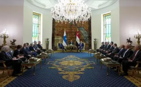 الرئيس السيسي يعبر عن فخر مصر بعلاقاتها المميزة مع فنلندا من خلال فيديو وصور حصرية
