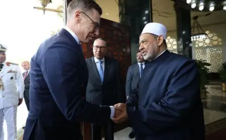 شيخ الأزهر يؤكد في لقائه مع رئيس فنلندا أن الحضارة المعاصرة تتجاهل القيم الأخلاقية