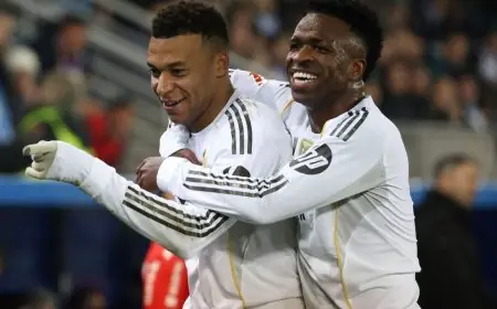 مبابي وفينيسيوس يتألقان مع ريال مدريد في مواجهة ألافيس لإنقاذ الموسم الرياضي