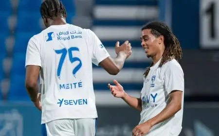 الهلال يحقق انتصاراً ودياً على الفيحاء بهدفين سجلهما بوابري والدوسري