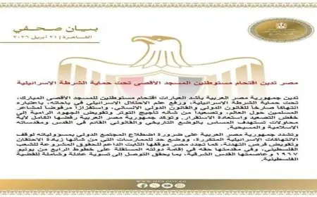 مصر تندد باقتحام مستوطنين المسجد الأقصى بحماية الشرطة الإسرائيلية