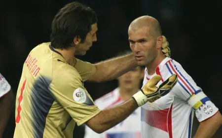 جيانلويجي بوفون يحمل نفسه مسؤولة عن طرد زيدان في نهائي كأس العالم 2006