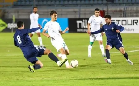 إنبي يتفوق على المصري بهدفين لهدف في الشوط الأول بالدوري الممتاز فيديو