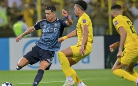 النصر يتفوق على الأهلي في شوط أول ناري وينهيه بنتيجة 3-1 في دوري أبطال آسيا