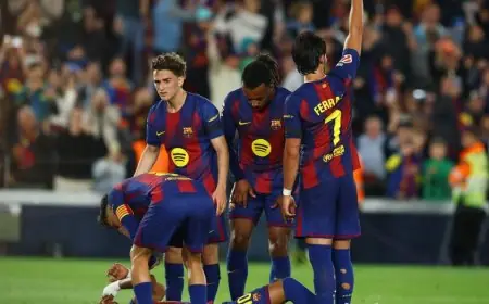 إصابات يامال وكانسيلو تهدد برشلونة خلال الشوط الأول من مباراة سيلتا فيغو