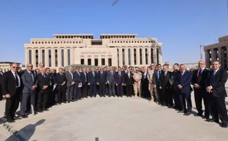 وزير العدل يشيد بمعدلات إنجاز “مدينة العدالة” ويتابع تطورات الموقف التنفيذي