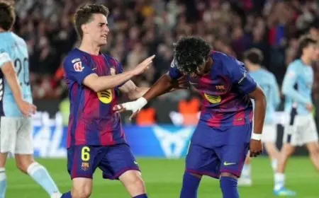 إصابة لامين يامال تثير القلق في مباراة برشلونة ضد سيلتا فيغو في الدوري الإسباني