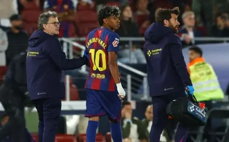 تقرير حصري غياب يامال عن برشلونة حتى انتهاء الموسم