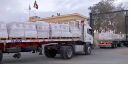 الهلال الأحمر يطلق قافلة زاد العزة 181 محملة بأكثر من 5480 طنا من المساعدات الإنسانية