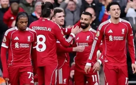 ليفربول يواجه كريستال بالاس في قمة الصراع على التأهل لدوري أبطال أوروبا بالدوري الإنجليزي