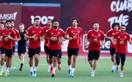 استعدادات الأهلي في مران اليوم قبل مواجهة بيراميدز في الدوري