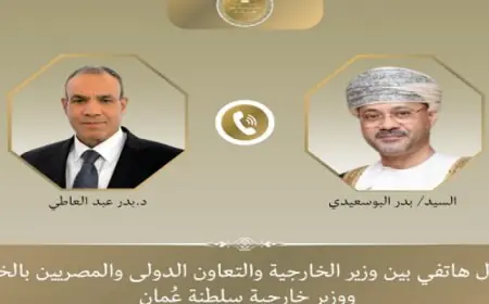 وزير الخارجية ونظيره العماني يدعوان لتوحيد الجهود لمنع تجدد الصراعات العسكرية في المنطقة