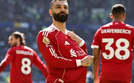 صلاح يتألق في قيادة هجوم ليفربول ضد كريستال بالاس