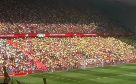 احتجاجات حاشدة في أنفيلد خلال مواجهة ليفربول وكريستال بالاس