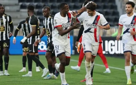 باريس سان جيرمان يتفوق على آنجيه بالبدلاء ويثير الشكوك حول أشرف حكيمي قبل مواجهة بايرن ميونخ