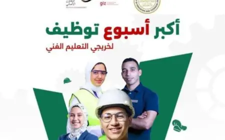 اليوم بدء أكبر حدث لتوظيف خريجي التعليم الفني في القاهرة