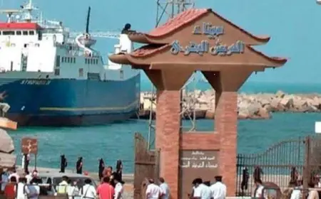 تعليق حركة الملاحة في ميناء العريش البحري نتيجة الأحوال الجوية السيئة