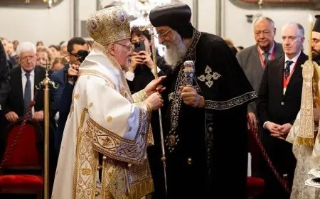 البابا تواضروس يشارك في القداس البطريركي في مقر كرسي القسطنطينية